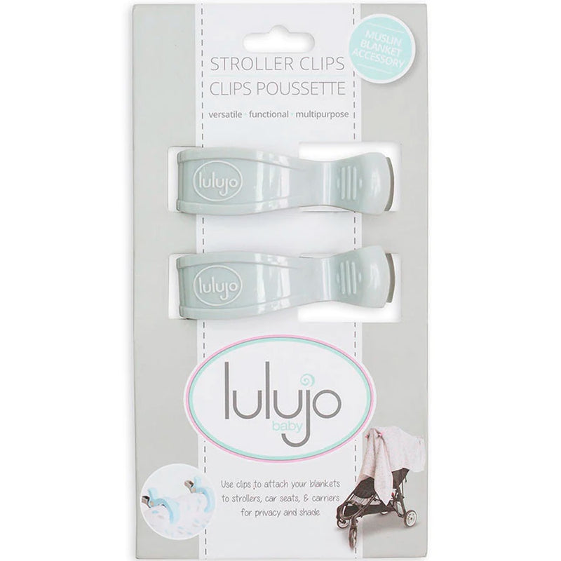Lulujo Baby | Stroller Clips - Grey