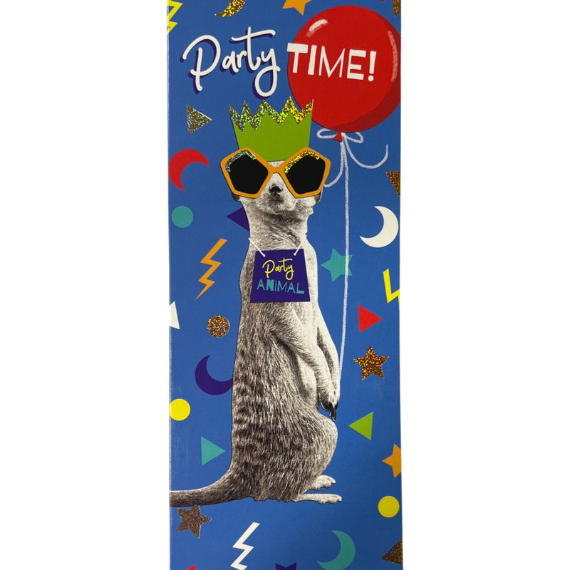 Birthday Card | Meerkat With Glasses 'Party Time'