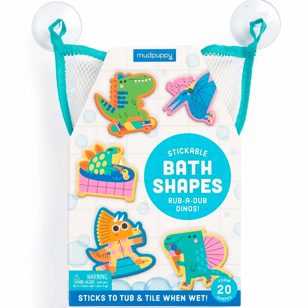 Mudpuppy | Stickable Bath Shapes - Rub-A-Dub Dinos!