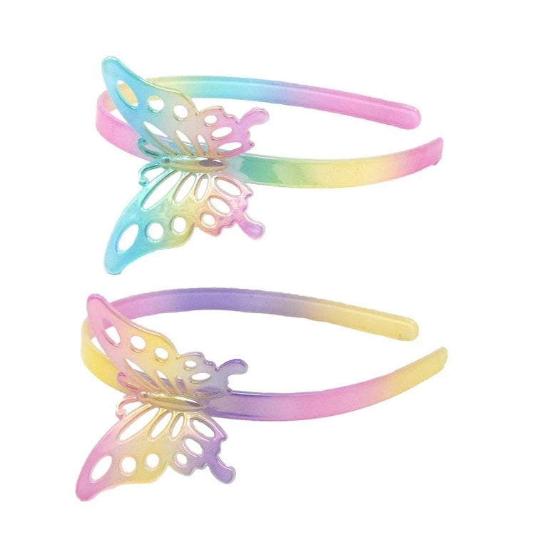 Pink Poppy | Pastel Iridescent Jumbo Butterfly Headband