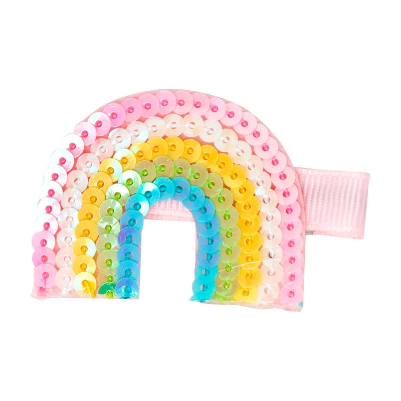 Pink Poppy | Sequin Rainbow Hairslides