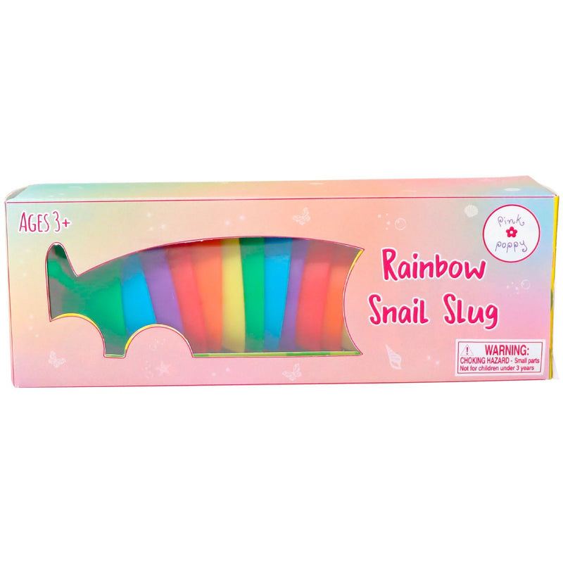Pink Poppy | Snail Slug Fidget - Rainbow