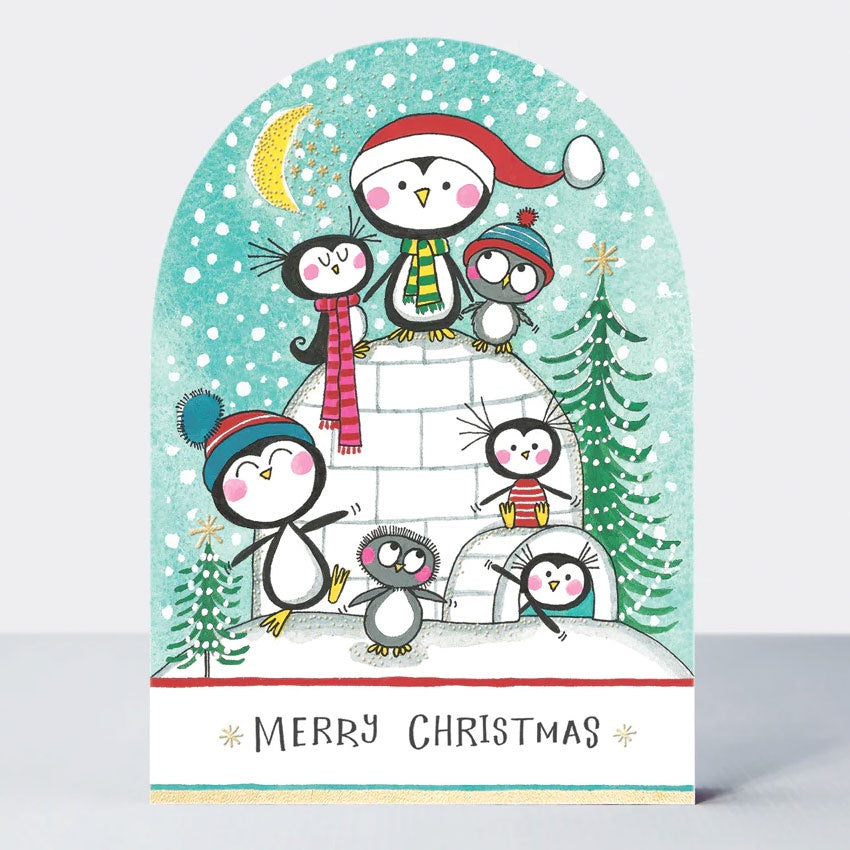 Rachel Ellen Design | Merry Christmas - Igloo Penguins