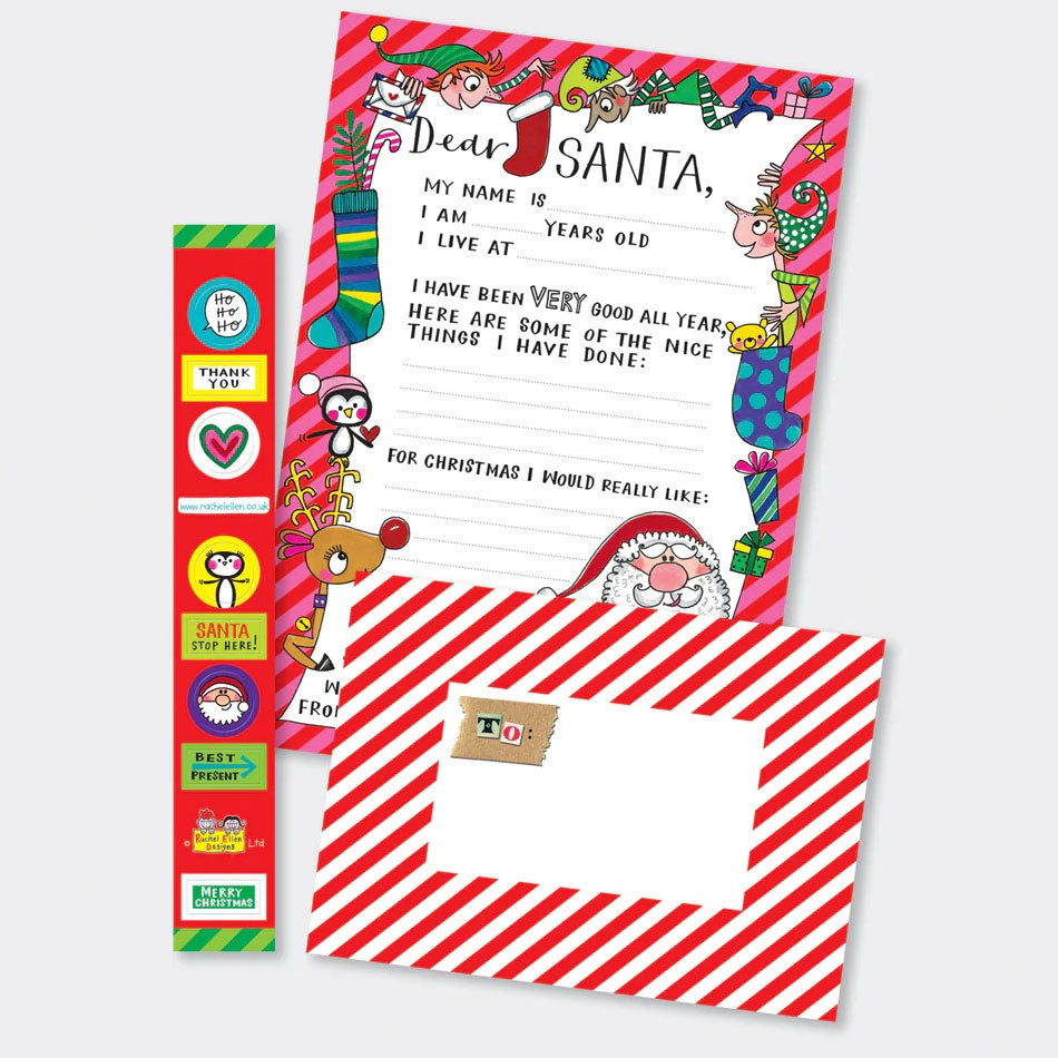 Rachel Ellen Design | Santa Letter Kit - Red/Pink