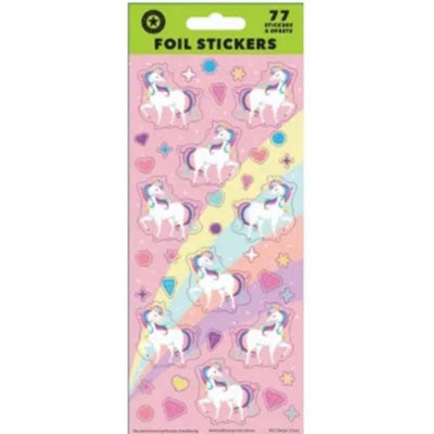 Sticker Sheet | Foil Stickers - Unicorns