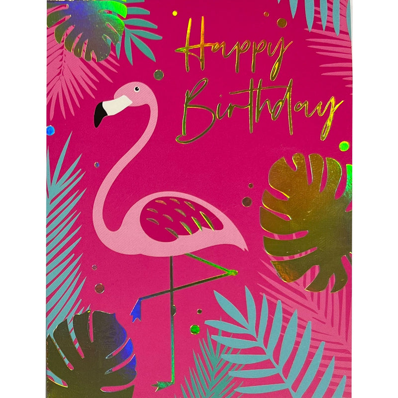 Birthday Card | Happy Birthday Flamingo