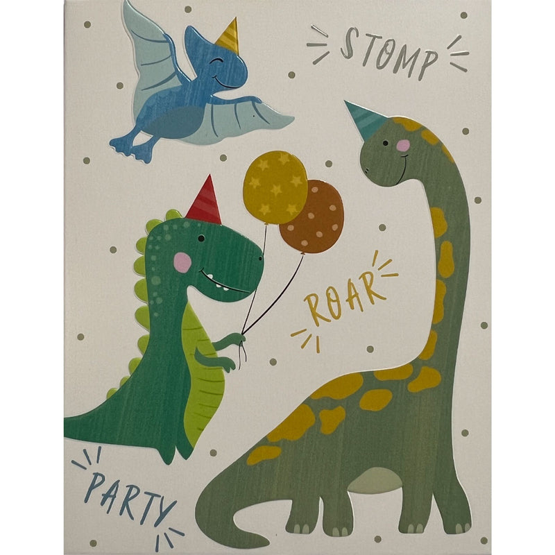 Birthday Card | Dinosaur - Stomp Roar Party