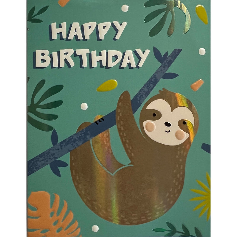 Birthday Card | Happy Birthday - Sloth