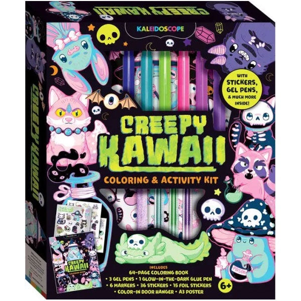Hinkler | Creepy Kawaii Colouring & Activity Kit