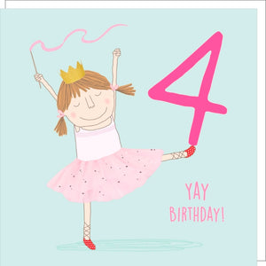 Rosie Made A Thing | Birthday Card - Yay Ballet Birthday Four