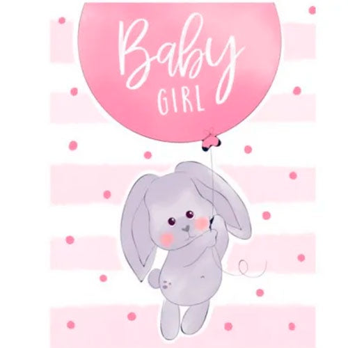 Baby Card | Baby Girl - Bunny