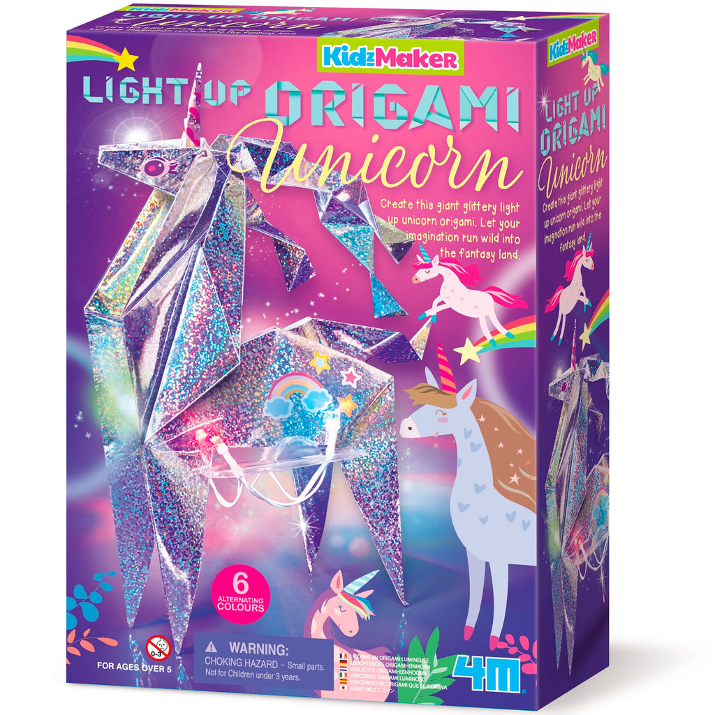 4M | Holographic Light-Up Origami - Unicorn