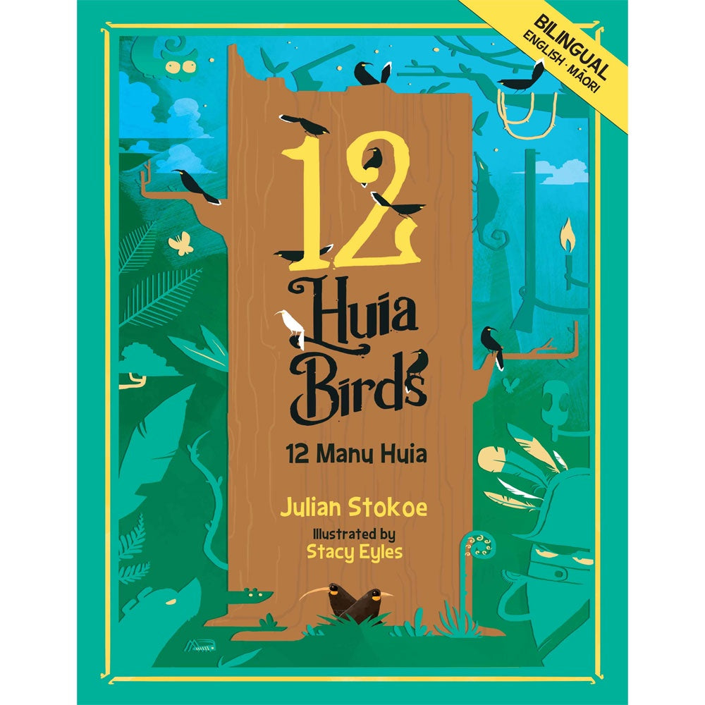12 Huia Birds - English and Te Reo