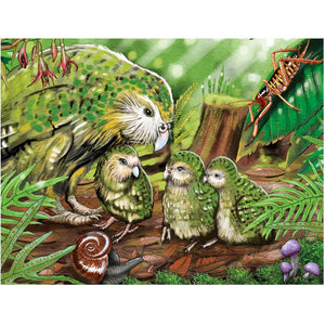 Holdson | Treasures Of Aotearoa 96 Piece Puzzle - Kakapo Kaha