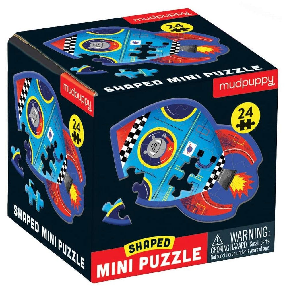 Mudpuppy | Shaped Mini Puzzle - Spaceship 24 Piece