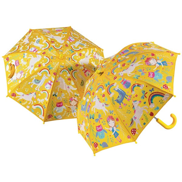Floss & Rock | Colour Change Umbrella - Rainbow Fairy - Yellow