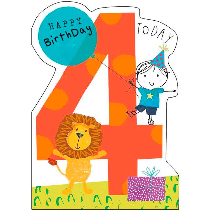 Hammond Grower | Happy Birthday Cards Aged 4 - Boy