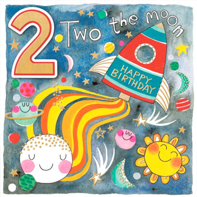 Rachel Ellen Designs | Birthday Card - Two The Moon