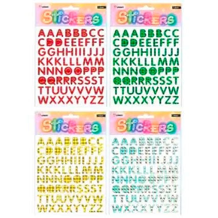 Five Star | Alphabet Sticker Sheet - Green